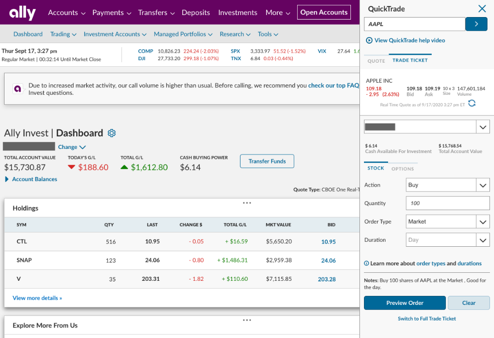 Ally-Quick-Trade
